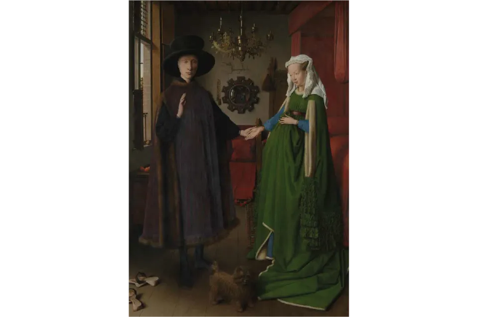 Mosaic Puzzles Arnolfini Wedding Van Eyck puzzle lemn 500 piese