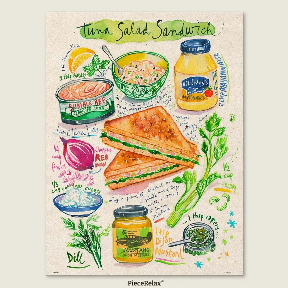 PieceRelax Tuna Sandwich U1082 puzzle 1000 piese food