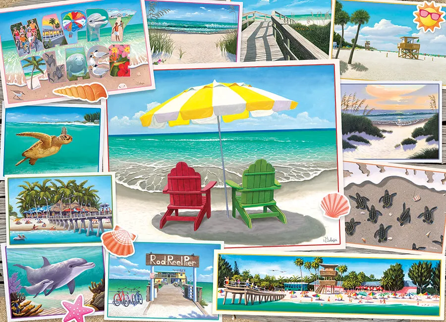 Cobble Hill Happy Place puzzle 1000 piese plaja
