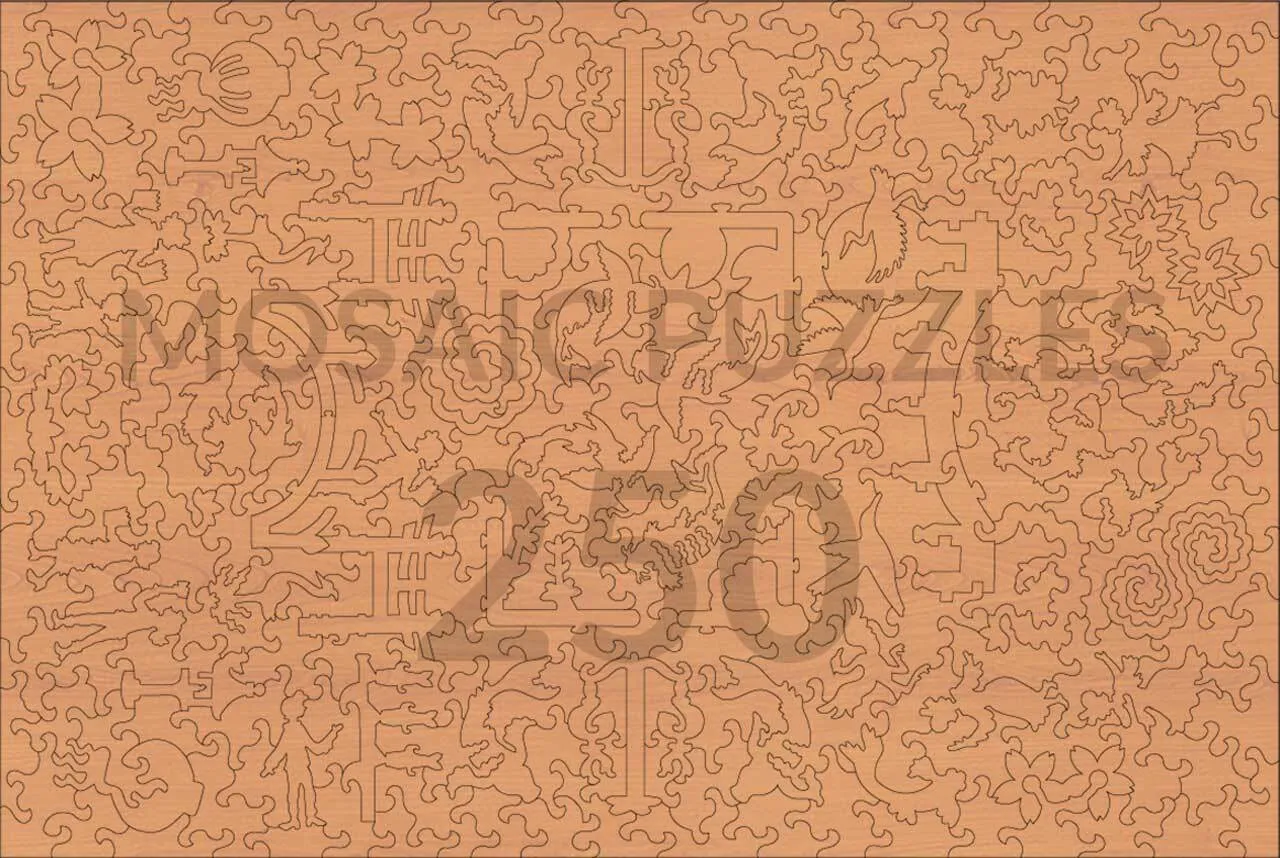 Mosaic Puzzles Kirifuri Waterfall puzzle lemn 500 piese Hokusai