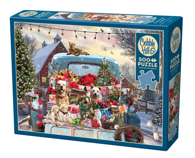 Cobble Hill Country Truck Winter 45127 puzzle 500 piese