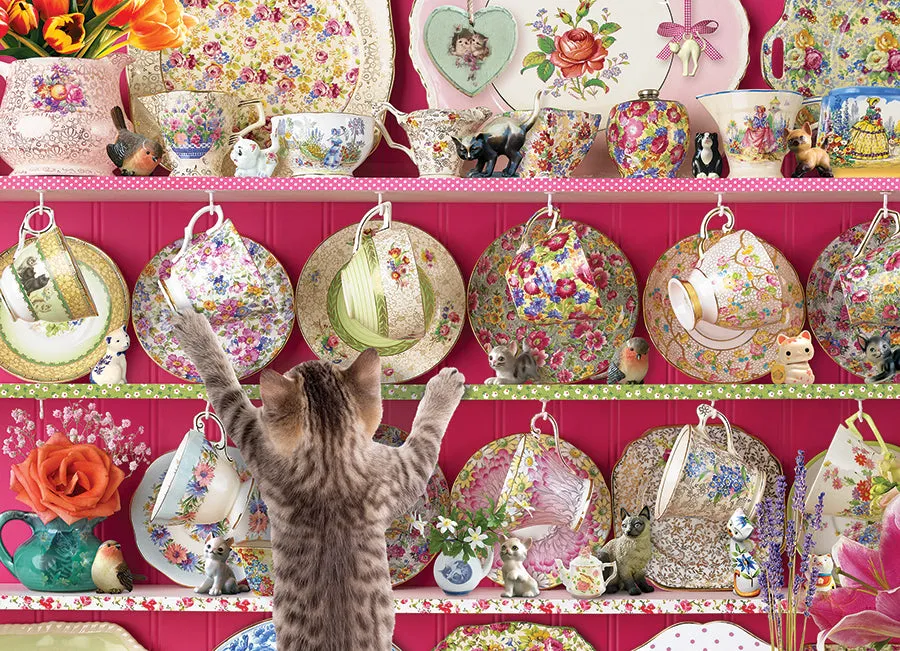 Cobble Hill High Tea High Jinks puzzle 500 piese pisici
