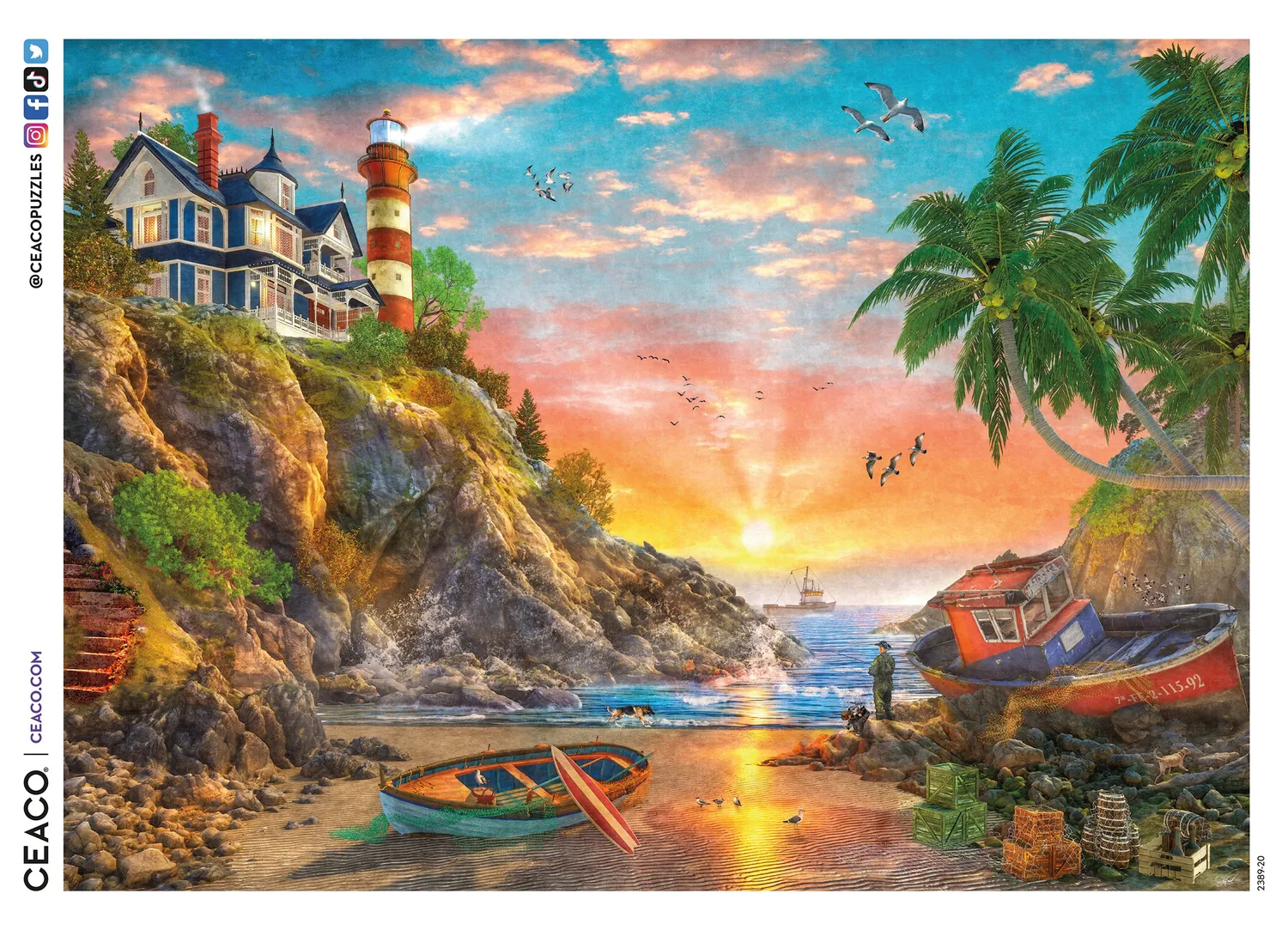 Ceaco EZ 2 Hold Ocean Fishing puzzle 500 piese mari
