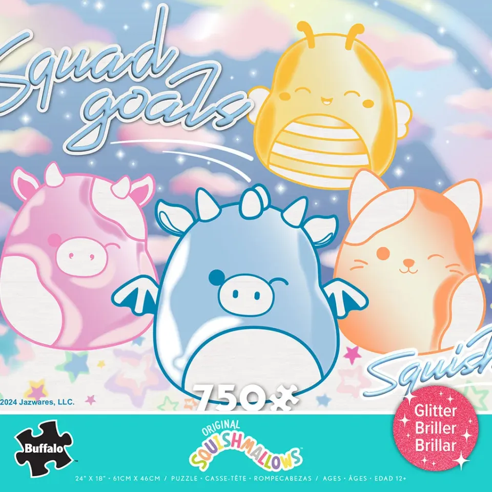 Buffalo Games Squish Squad puzzle 750 piese glitter