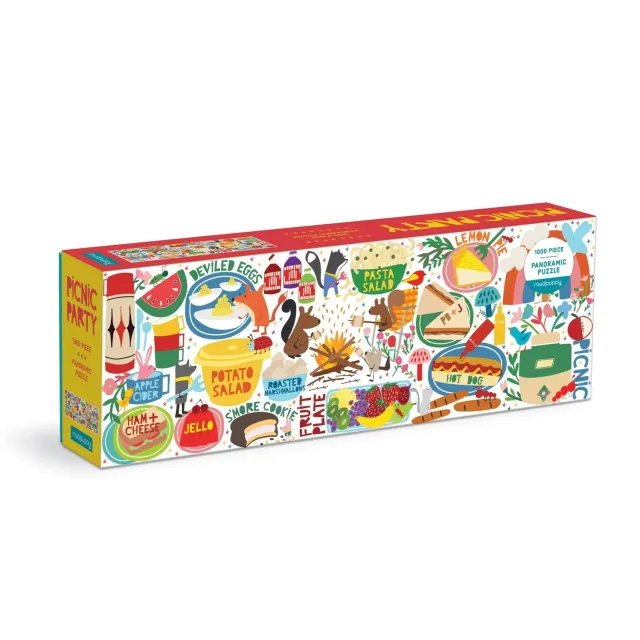 Mudpuppy Picnic Party puzzle 1000 piese panoramic