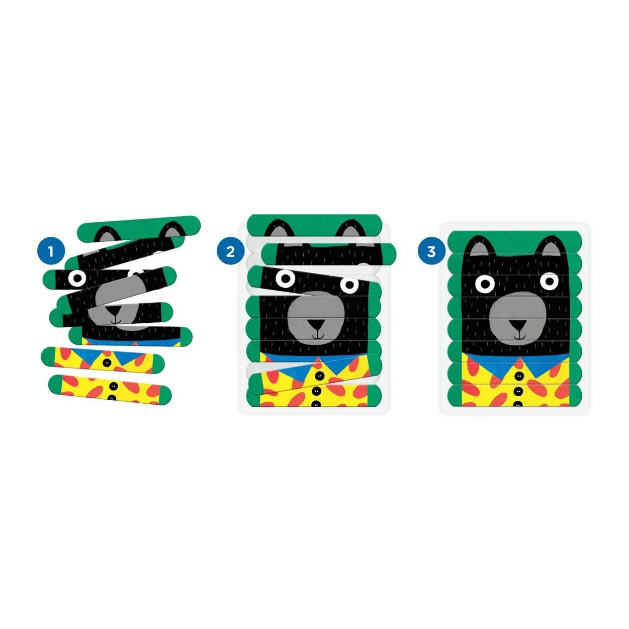 Mudpuppy Puzzle Sticks Animal Friends bete puzzle 24 piese 3-6 ani