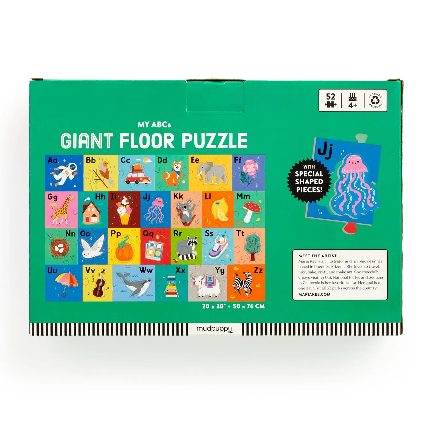 Mudpuppy My ABCs puzzle podea gigant 52 piese alfabet