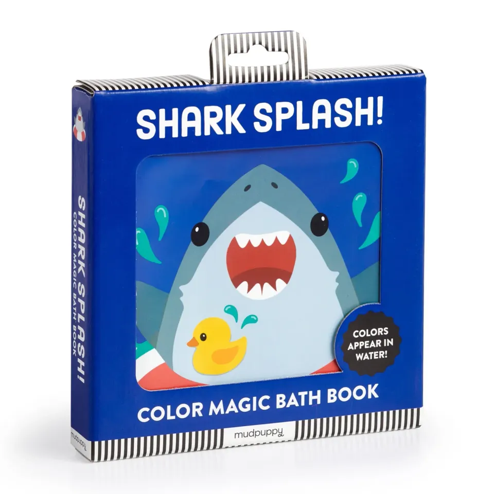 Mudpuppy Shark Splash! carte de baie magica cu apa