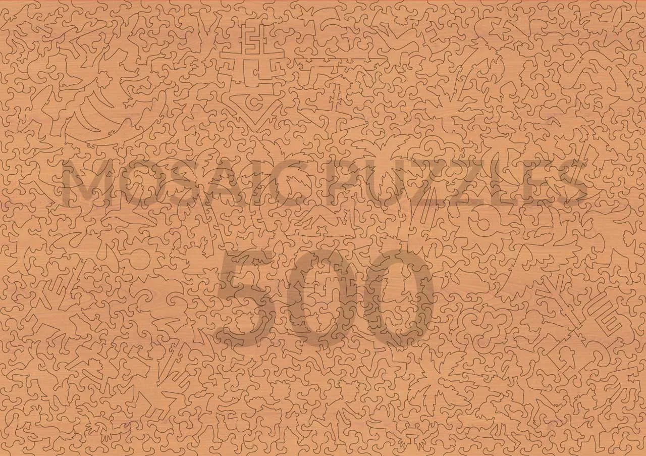 Mosaic Puzzles Golden Hour at Lake Como puzzle lemn 500 piese peisaj