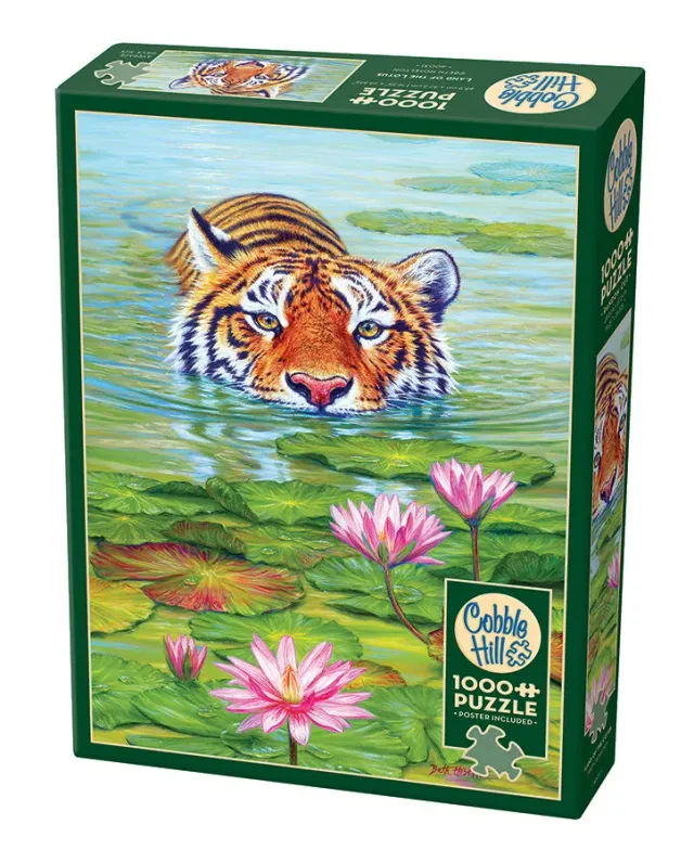 Cobble Hill Land of the Lotus puzzle 1000 piese tigru