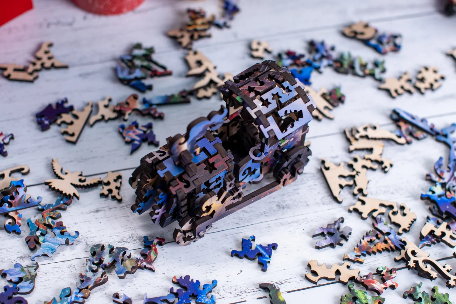 Mosaic Puzzles Heritage 3D Christmastime at Santa's Station puzzle 500 piese