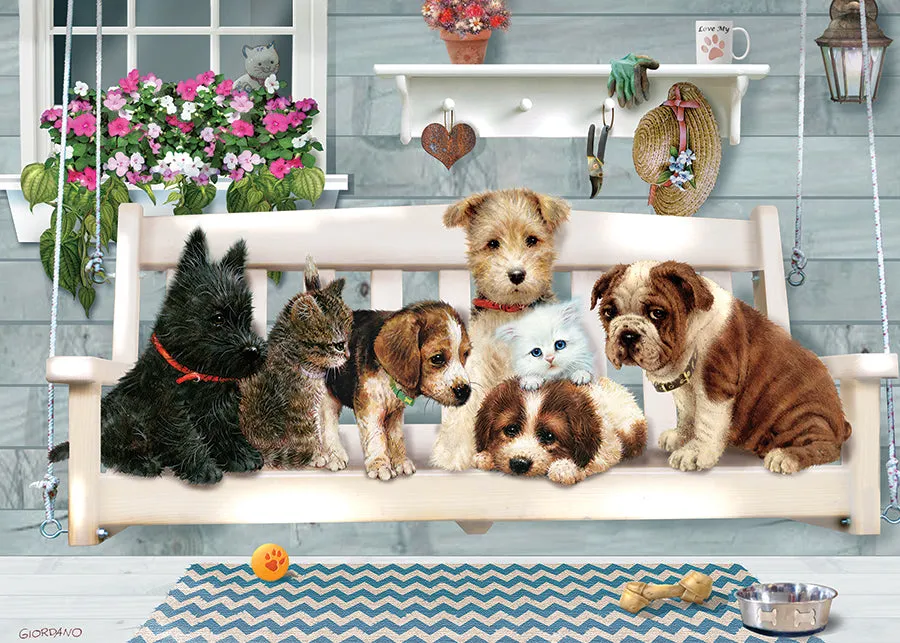 Cobble Hill Porch Swing Buddies puzzle 35 piese tava