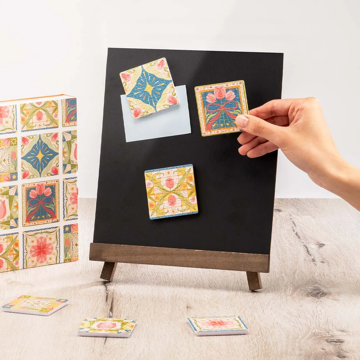 PieceRelax Tulip Tile D1601 magneti puzzle 6 buc