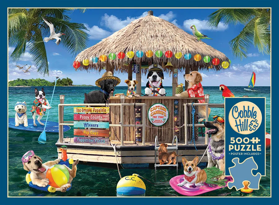 Cobble Hill Splash Zone puzzle 500 piese cu caini