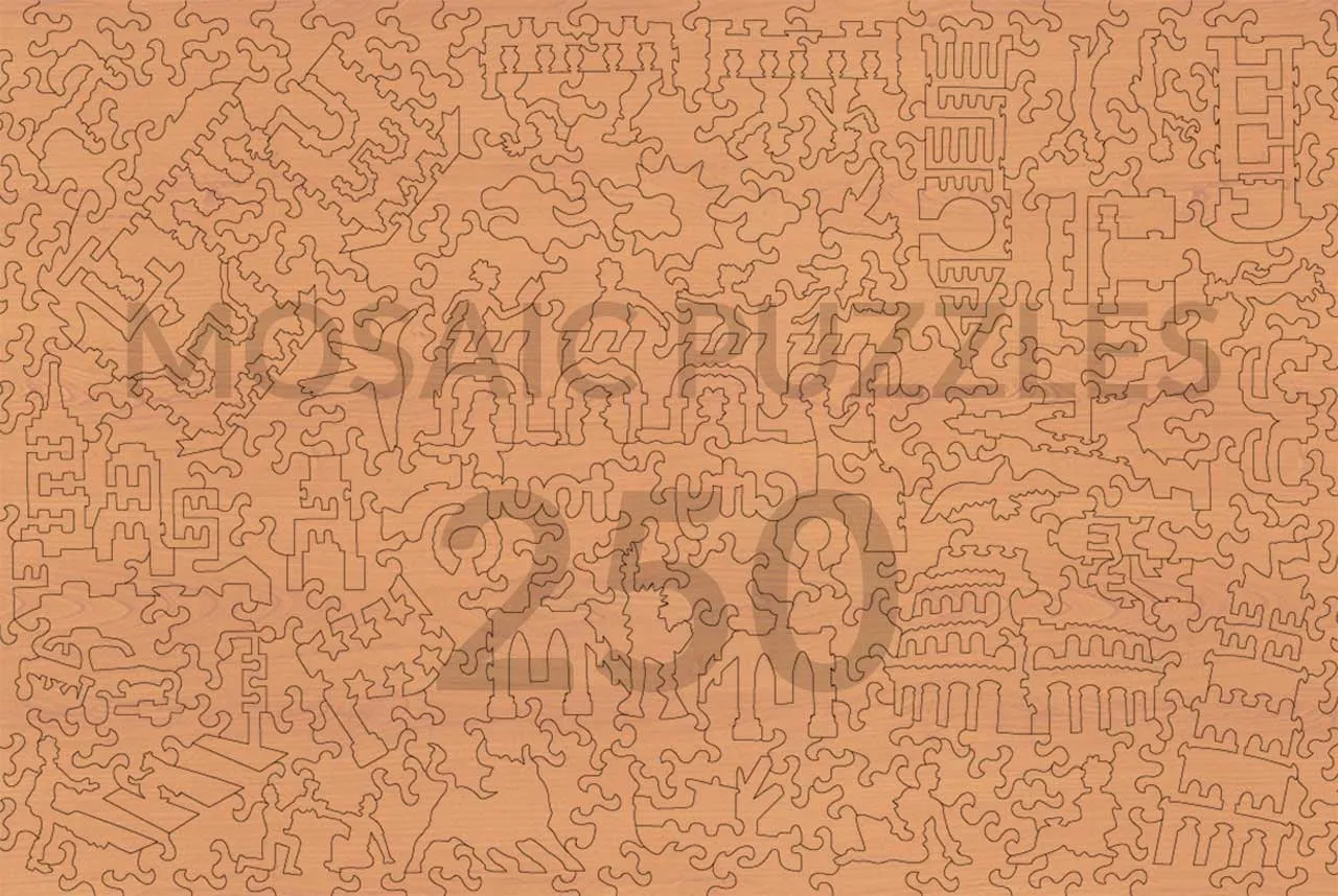 Mosaic Puzzles World Map 1635-1649 puzzle lemn 500 piese hartă veche