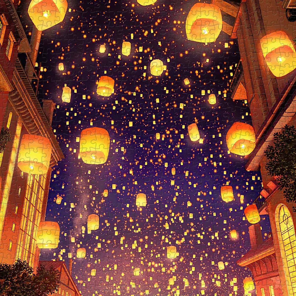 PieceRelax PieceClicks Sky Lantern Festival U1044 puzzle 1008 piese lampioane