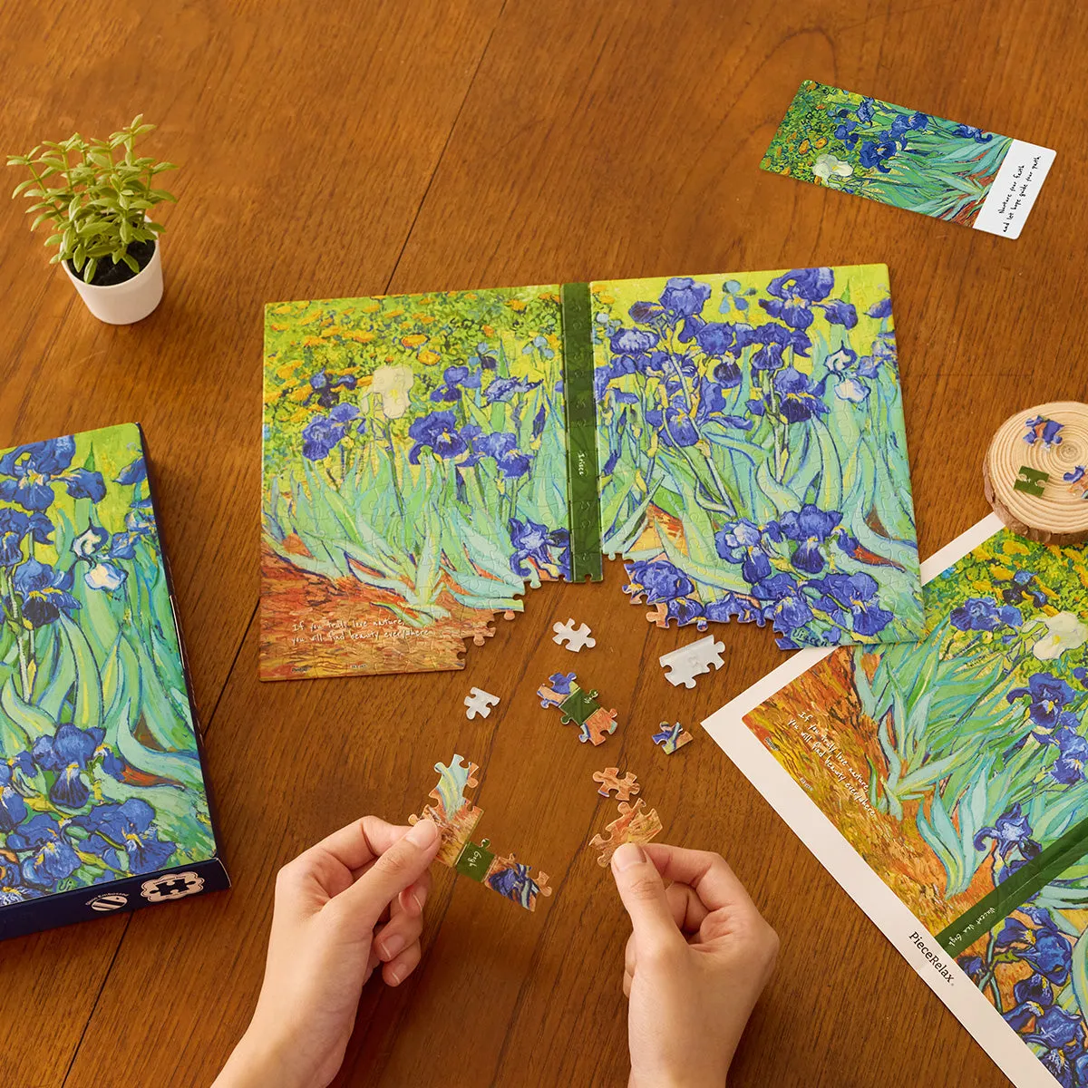 PieceRelax Puzzle Journal Irises YA1065 jurnal puzzle iriși A5