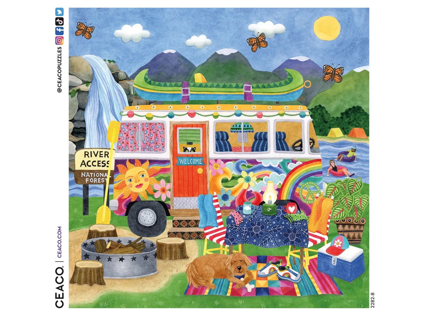 Ceaco Happy Camper Waterfall puzzle 300 piese mari