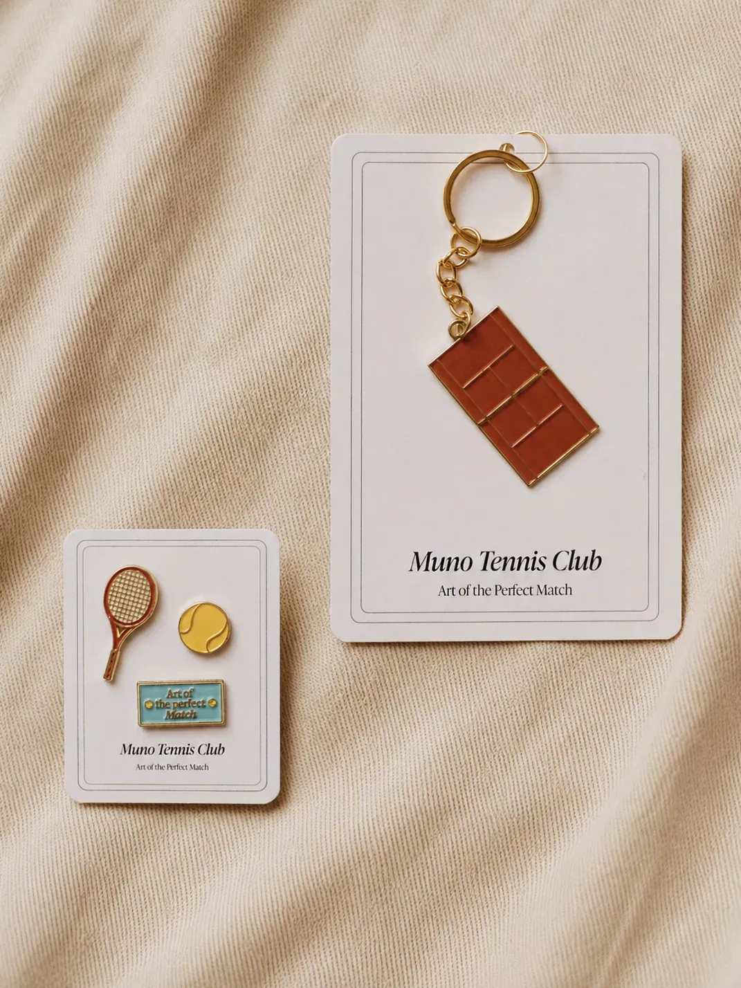Muno Puzzle Muno Tennis Club Set & Match breloc caramiziu