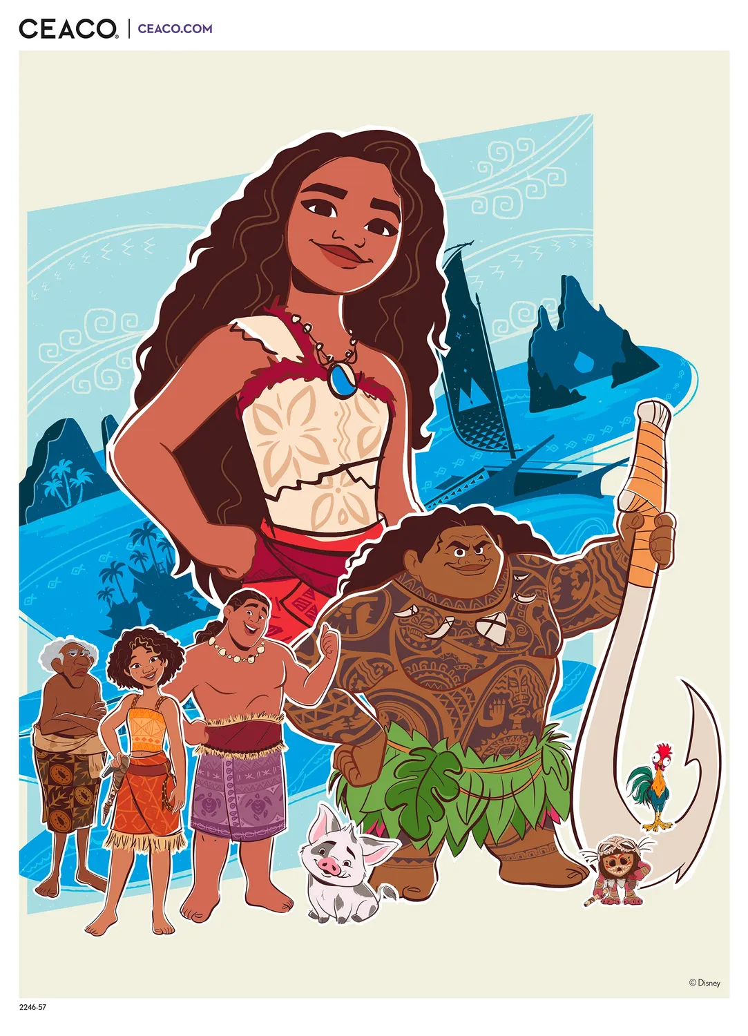 Ceaco Moana 2 Ocean Illustration puzzle 300 piese mari