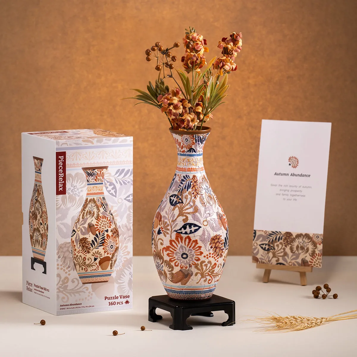 PieceRelax Autumn Abundance S1042 vază puzzle 3D toamnă