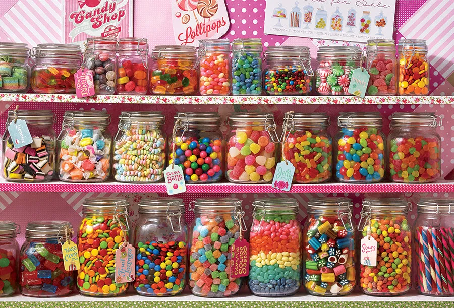 Cobble Hill Candy Store puzzle 2000 piese dulciuri