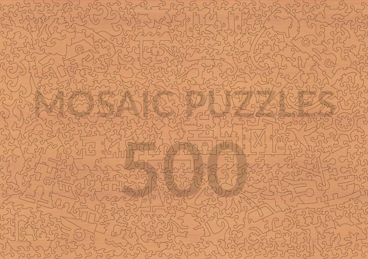 Mosaic Puzzles Blue Harbor Walk puzzle lemn 50 piese port