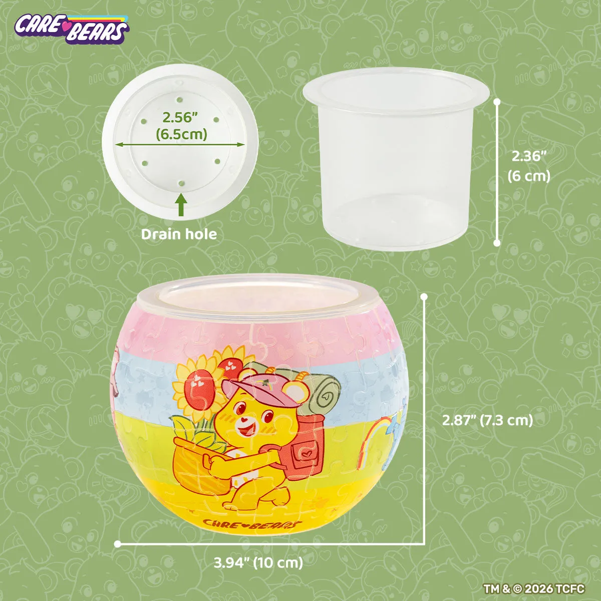 PieceRelax Flower Planting Day K1141 ghiveci puzzle 3D Care Bears