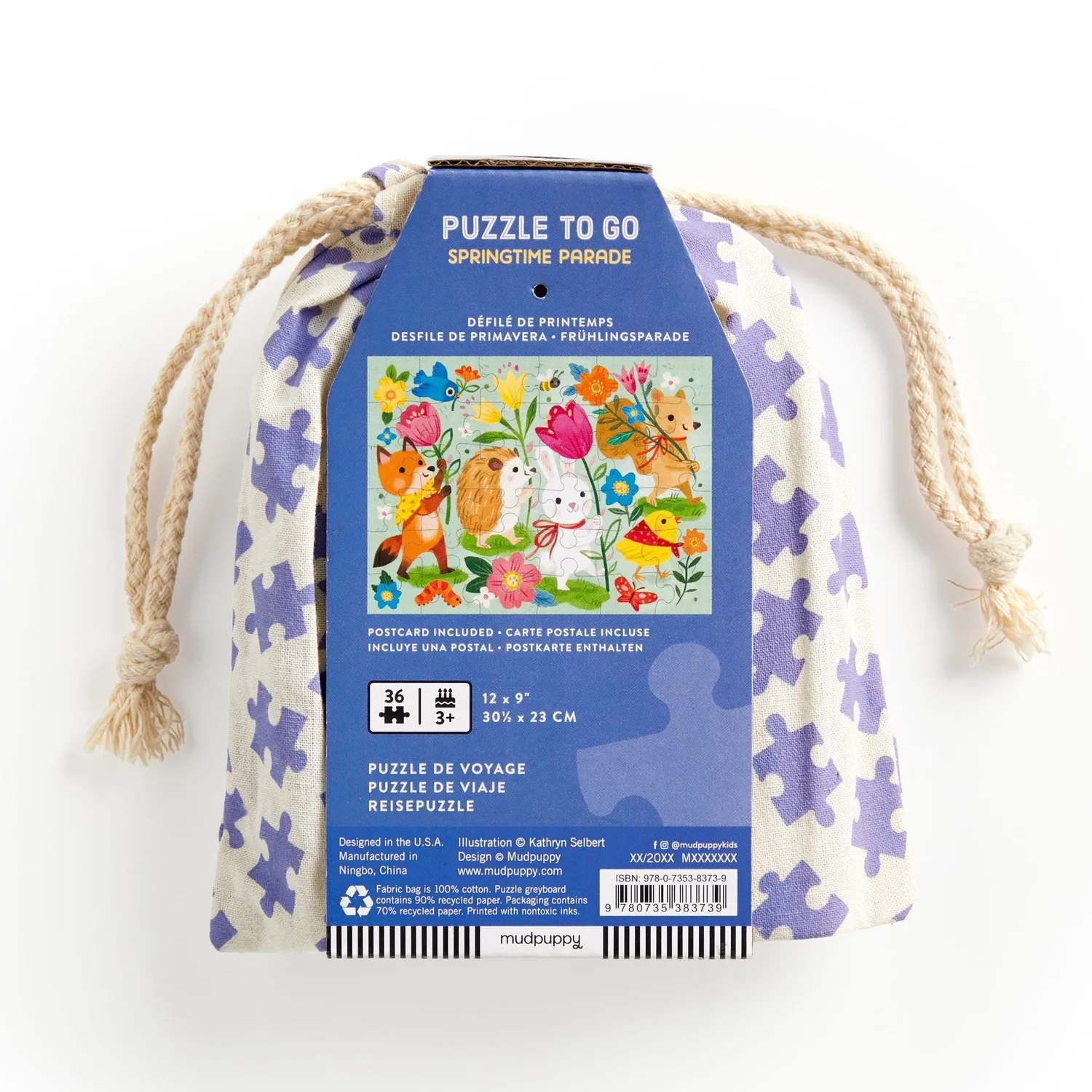 Mudpuppy Springtime Parade puzzle to go 36 piese pascala