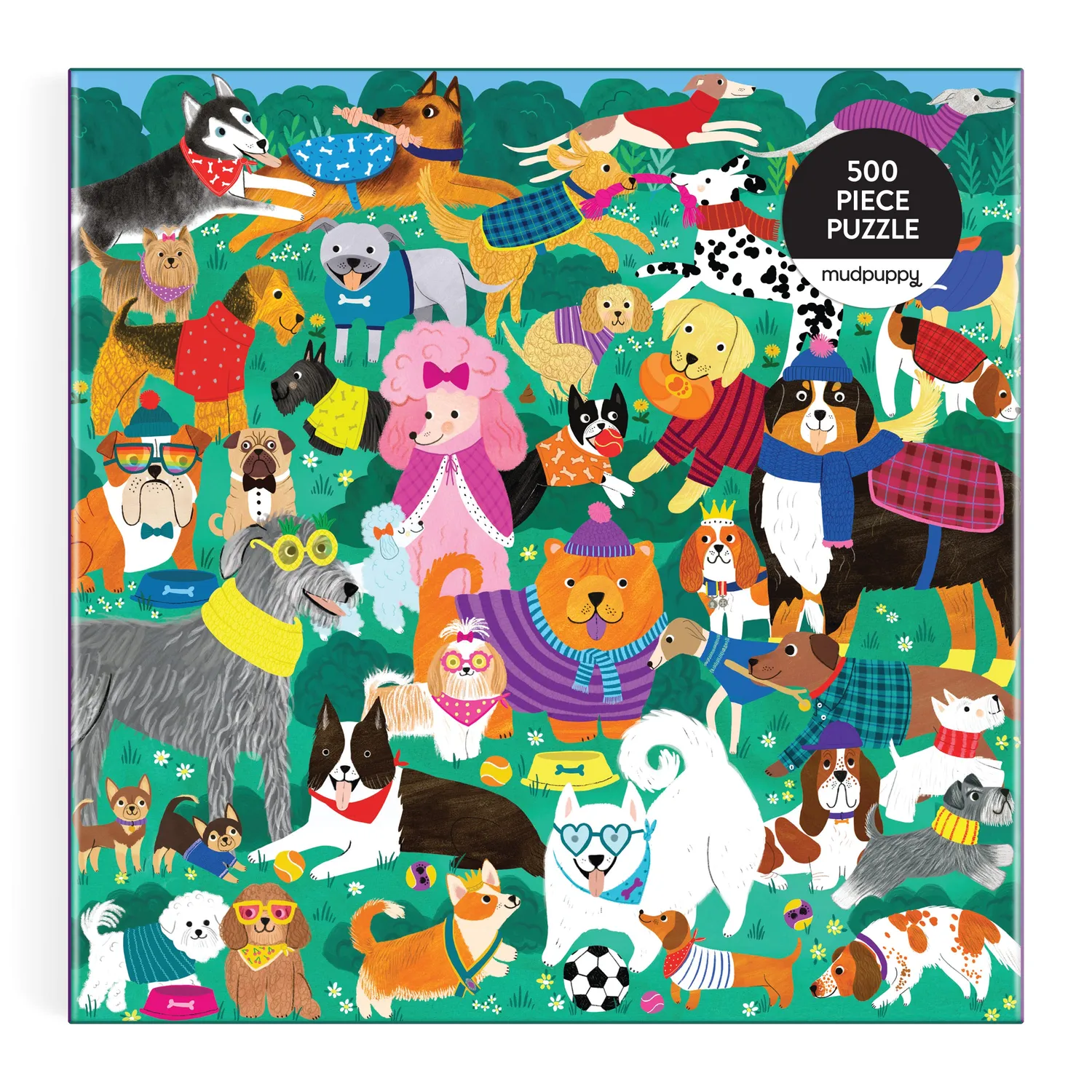 Mudpuppy Doggone Days puzzle familie 500 piese 51x51 cm