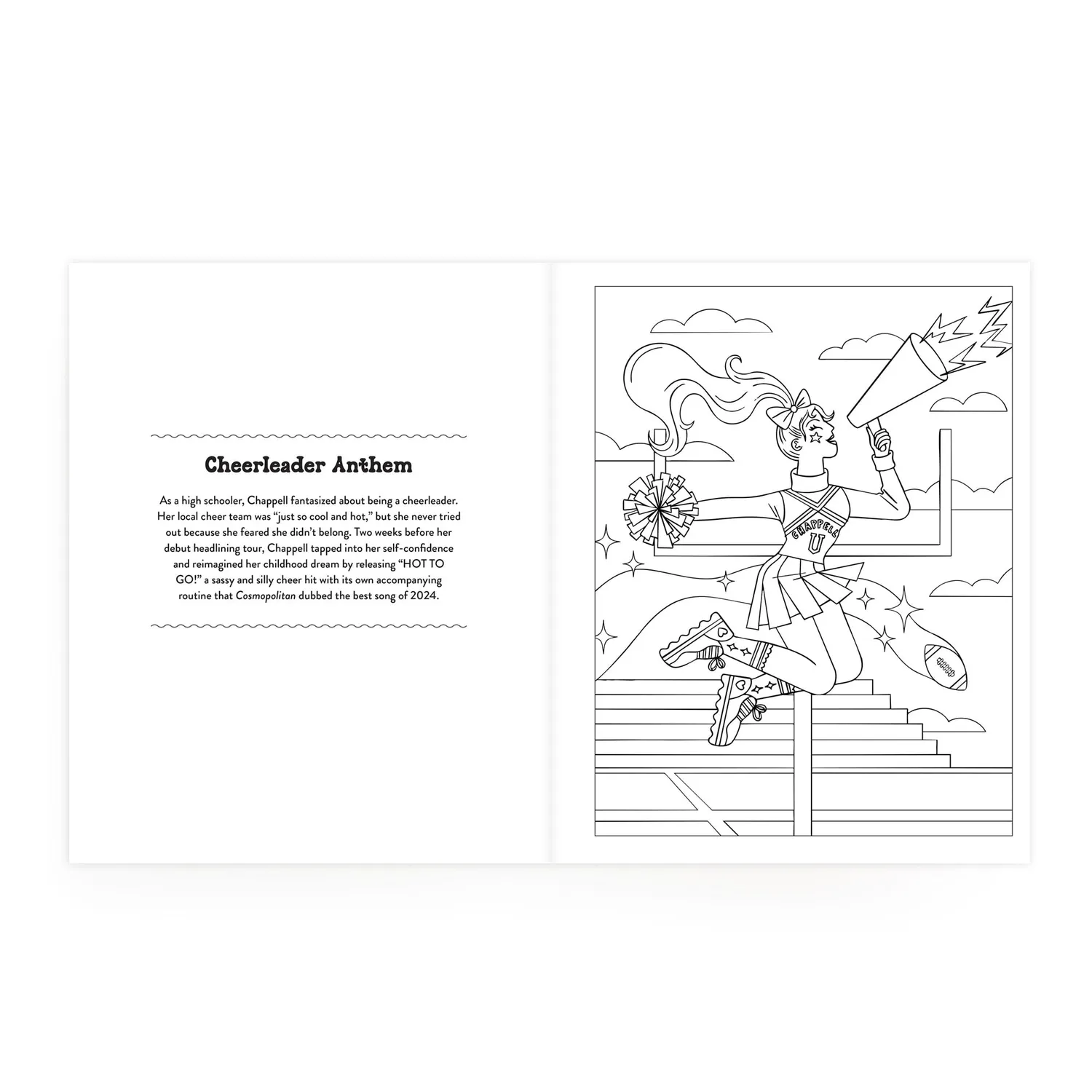Mudpuppy Chappell Roan carte de colorat 20 ilustratii