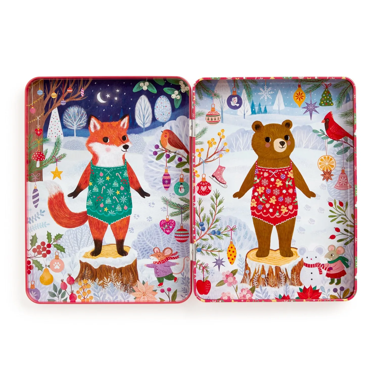 Mudpuppy Merry Woodland joc magnetic 45+ Craciun