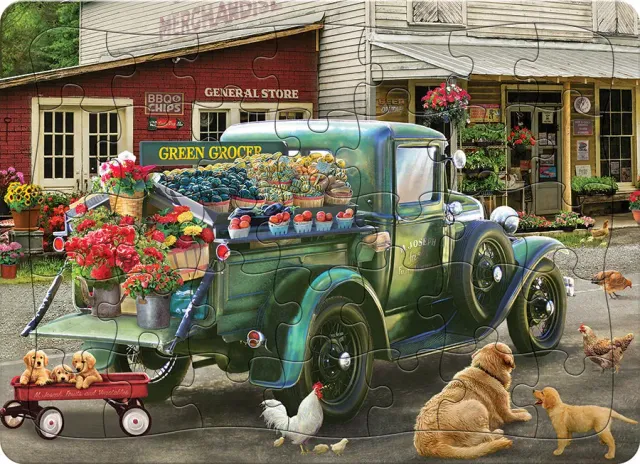 Cobble Hill Green Grocer puzzle 35 piese tava magazin rural