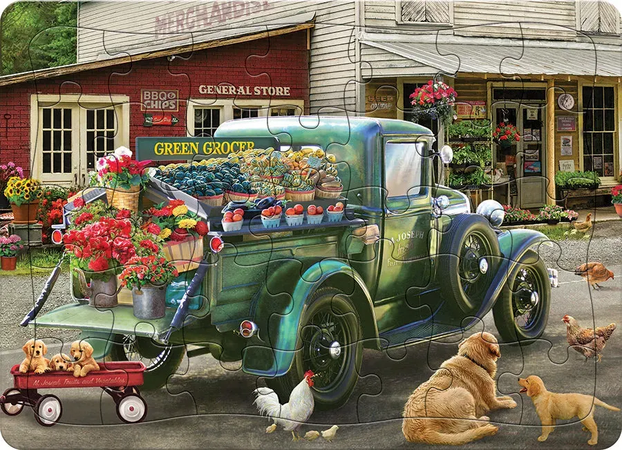 Cobble Hill Green Grocer puzzle 35 piese tava magazin rural
