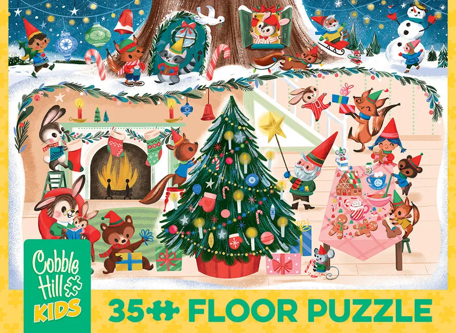 Cobble Hill Christmas Cheer puzzle podea 35 piese