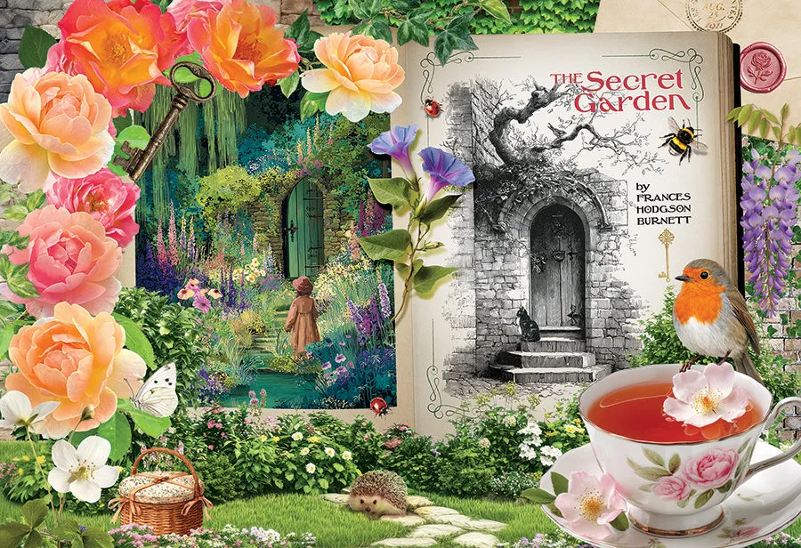 Cobble Hill Secret Garden puzzle 100 piese gradina