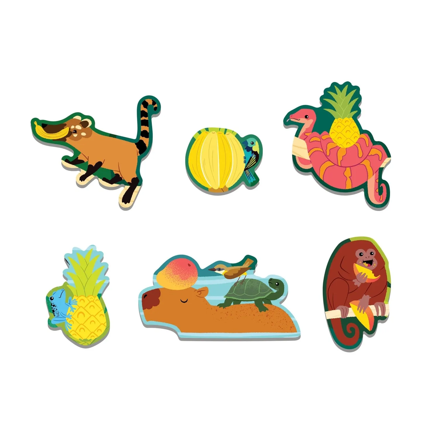 Mudpuppy Fruity Jungle puzzle parfumat 60 piese 38x28 cm