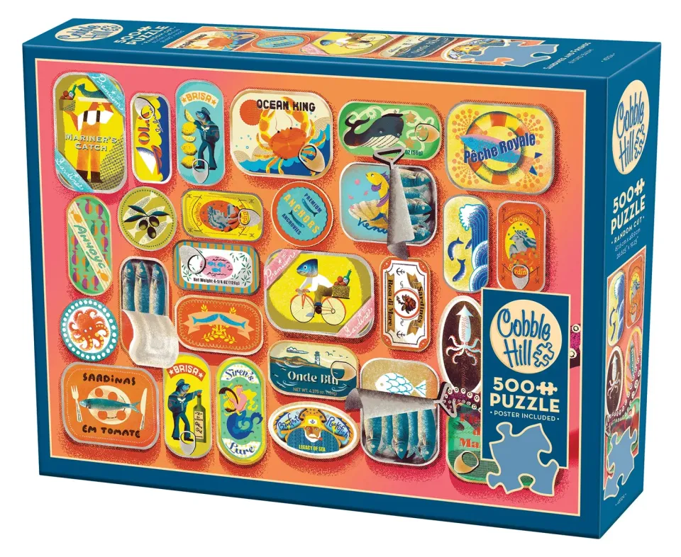 Cobble Hill Sardines and Friends puzzle 500 piese conserve