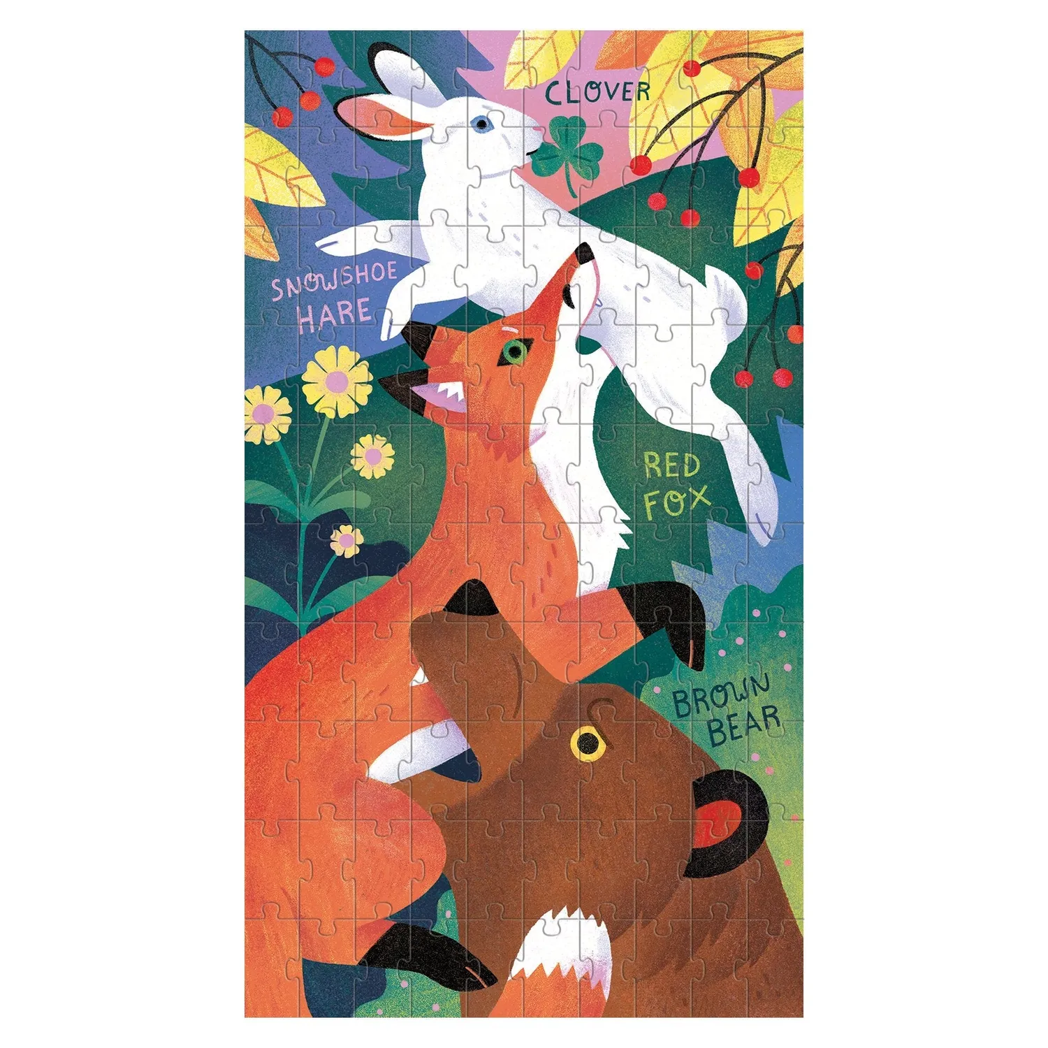 Mudpuppy Wild Food Chain set 3 puzzle 100 piese