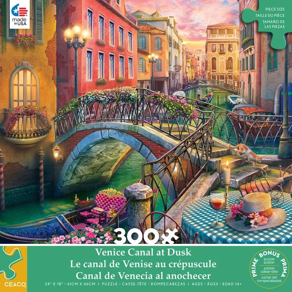 Ceaco Venice Canal at Dusk puzzle 300 piese Venetia