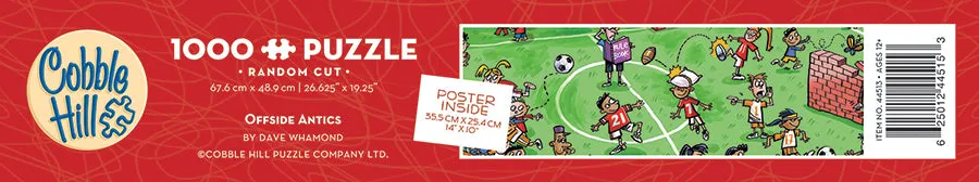 Cobble Hill DoodleTown Offside Antics puzzle 1000 piese fotbal