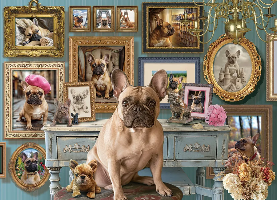 Cobble Hill Frenchie puzzle 500 piese caini