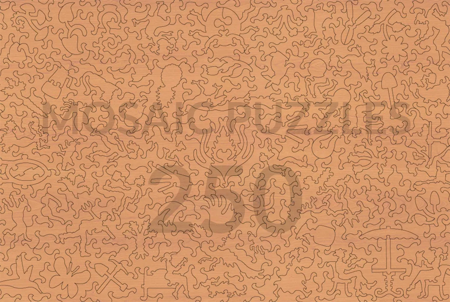 Mosaic Puzzles Violet Kaleidoscope by Ceci puzzle lemn 500 piese flori
