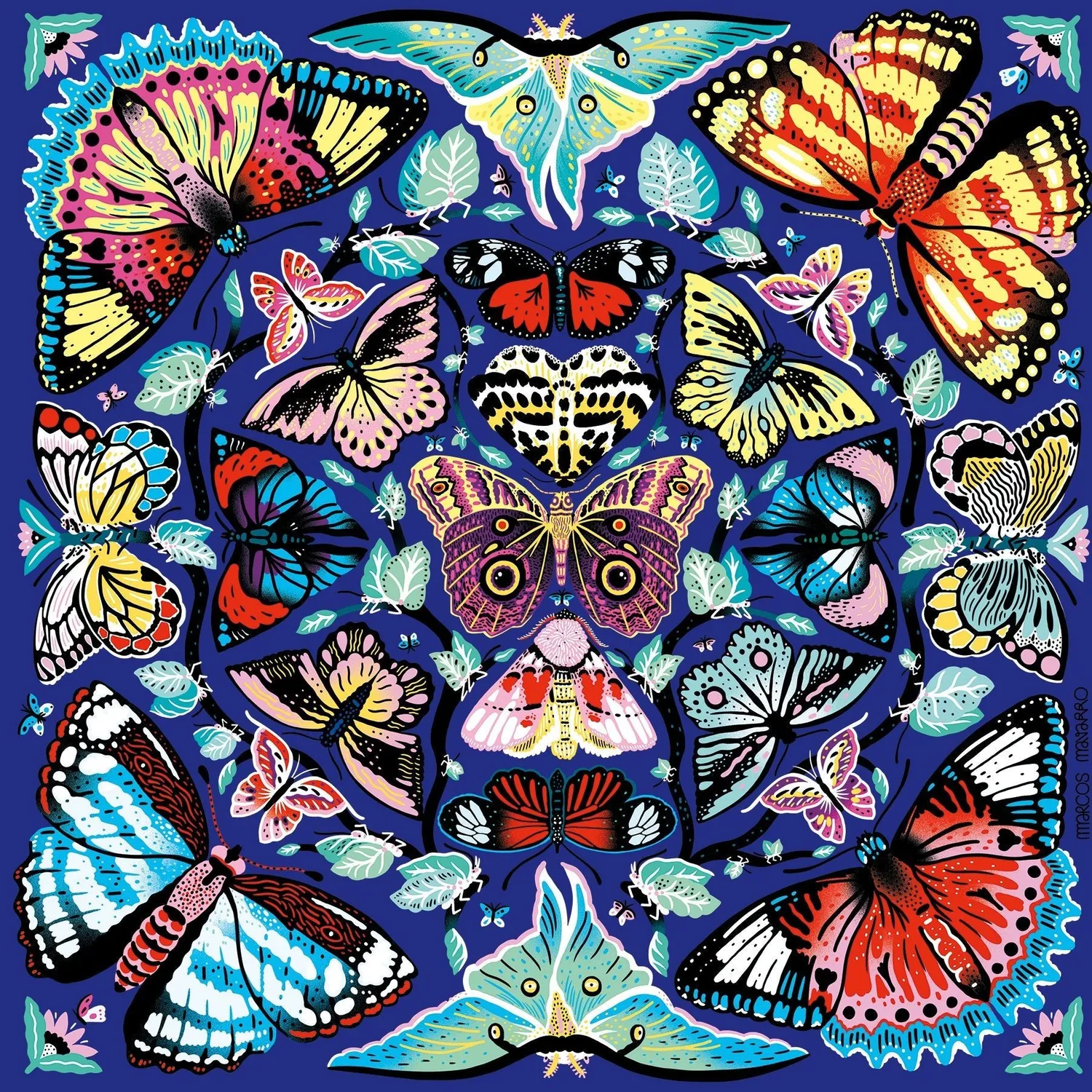 Mudpuppy Kaleido Butterflies puzzle 500 piese fluturi