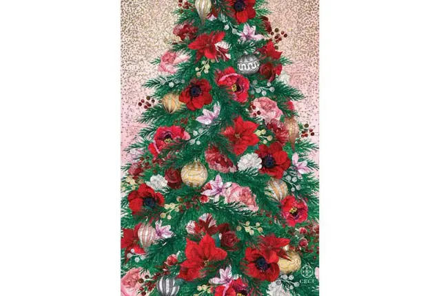 Mosaic Puzzles Poinsettia Pine by Ceci New York puzzle 500 piese