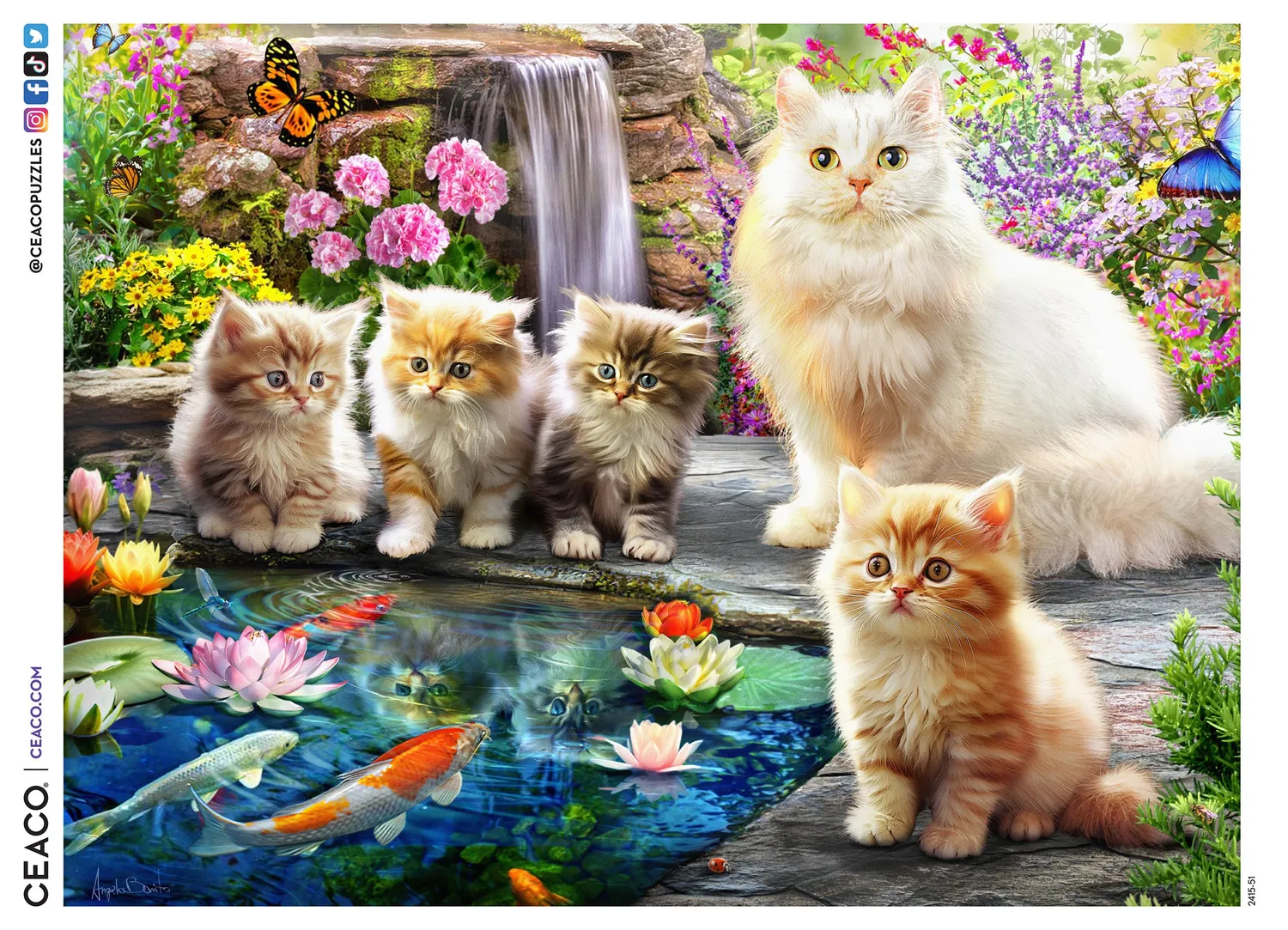 Ceaco A Purrfect Day puzzle 500 piese pisici