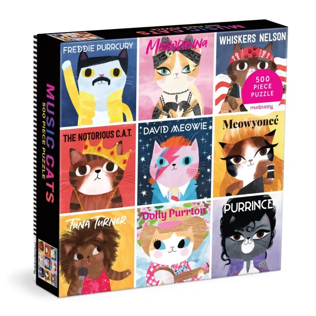 Mudpuppy Music Cats puzzle 500 piese pisici