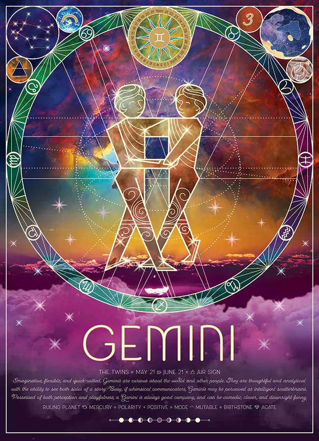 Cobble Hill Gemini puzzle 500 piese zodiac gemeni
