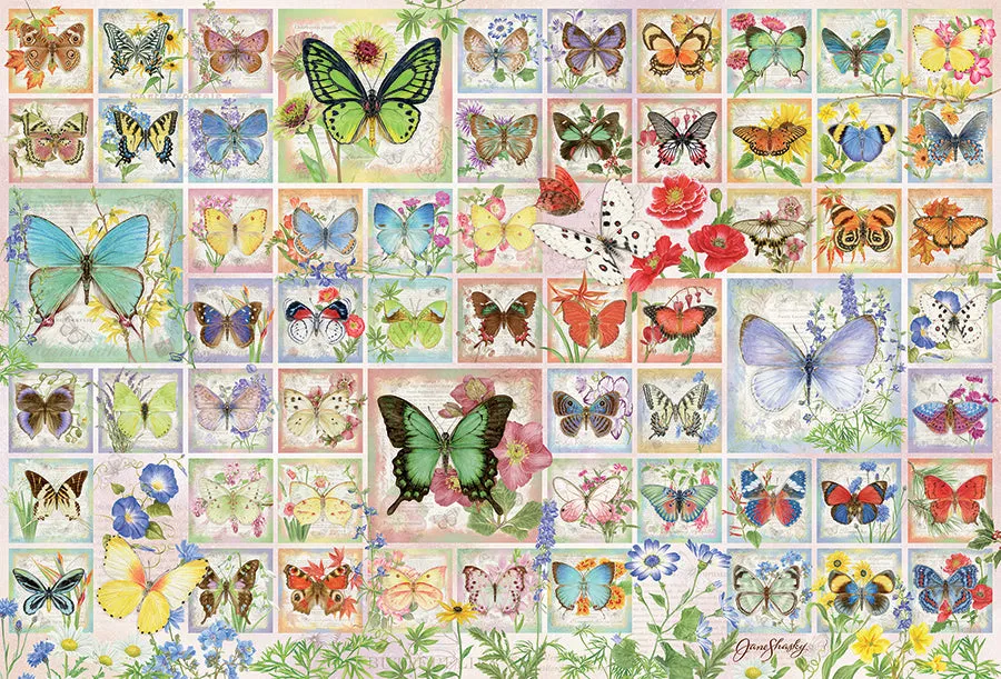Cobble Hill Butterflies and Blossoms puzzle 2000 piese fluturi