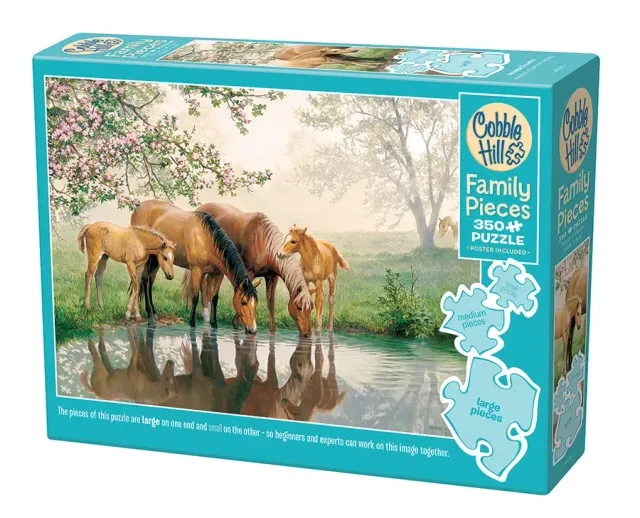 Cobble Hill Family Pieces Horse Family puzzle 350 piese cai